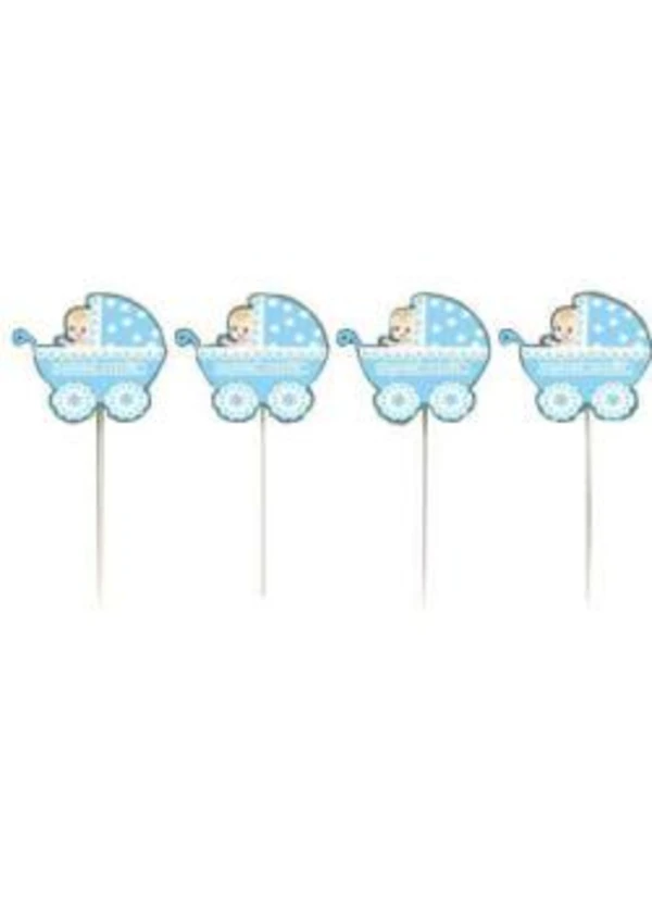 Hoşgeldin Bebeğim Mavi Puset Kürdan 20'li