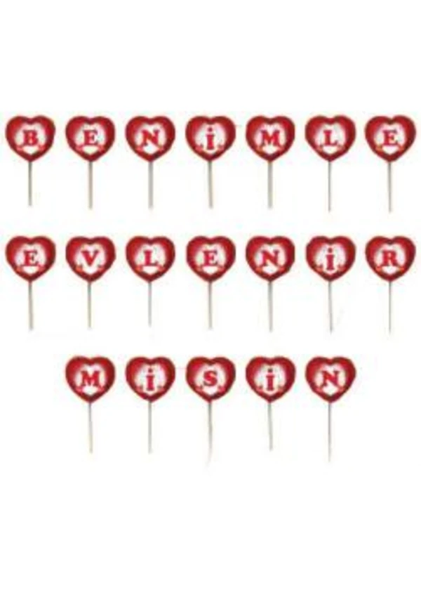 Benimle Evlenir Misin Kalp Kürdan 20'li