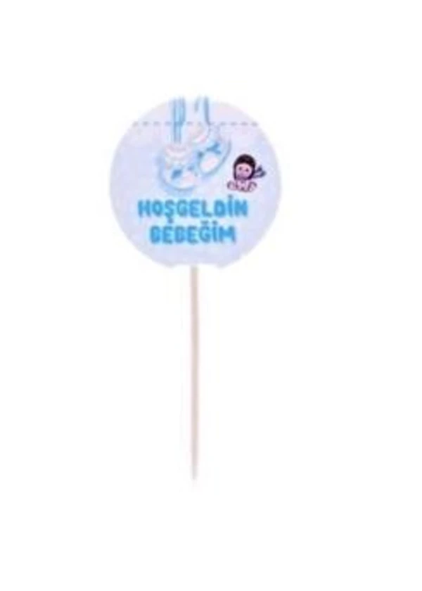 Hoşgeldin Bebeğim Mavi Kürdan 20'li