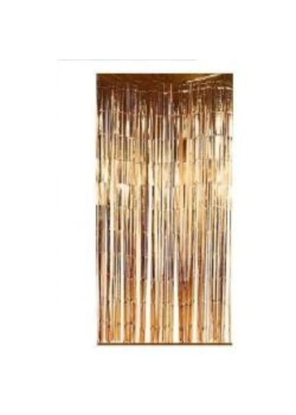 Metalize Rose Gold Fon Perdesi