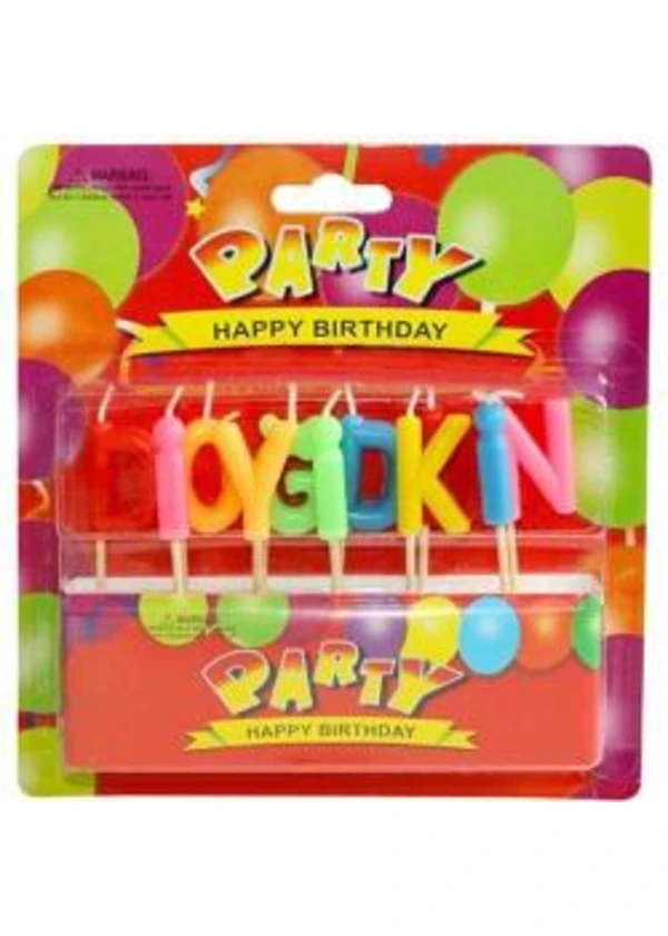 İyi ki Doğdun Renkli Kürdan Mum Seti​