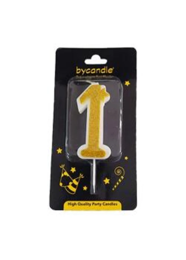 Simli Rakam Mum Altın 1