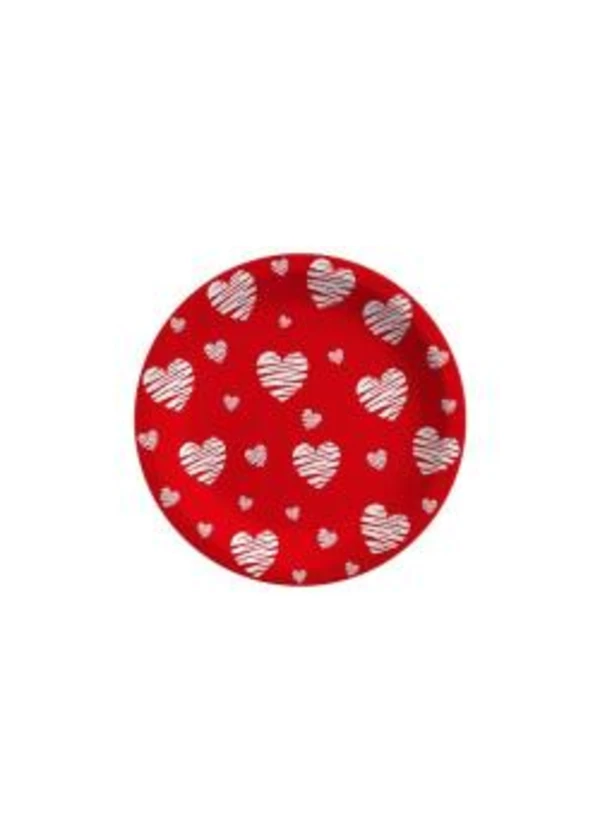 Kalpli Love Karton Tabak 8'li