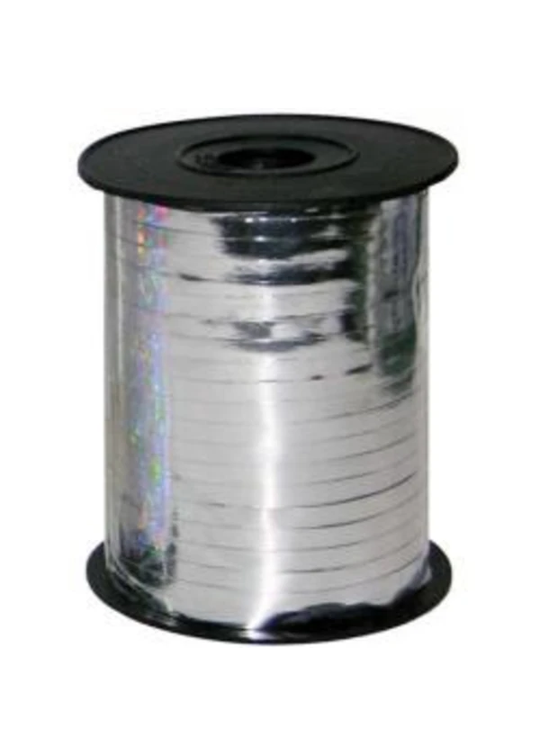 Metalik Gümüş Rafya 8mm