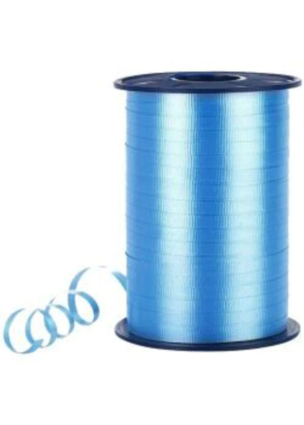 Metalik Mavi Rafya 8mm