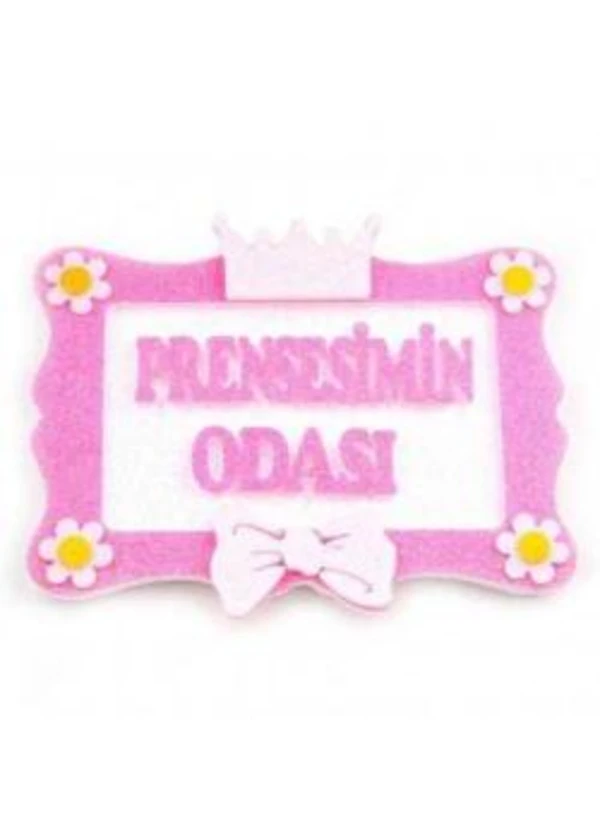 Prensesimin Odası Pembe Strafor Süs