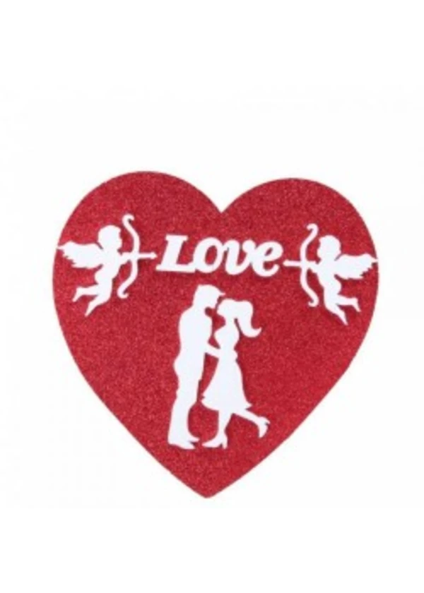 Kalp Love Kırmızı Strafor Süs