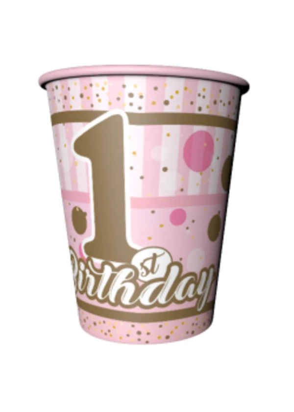 Pırıltılı 1 Yaş Kız Bardak 240cc