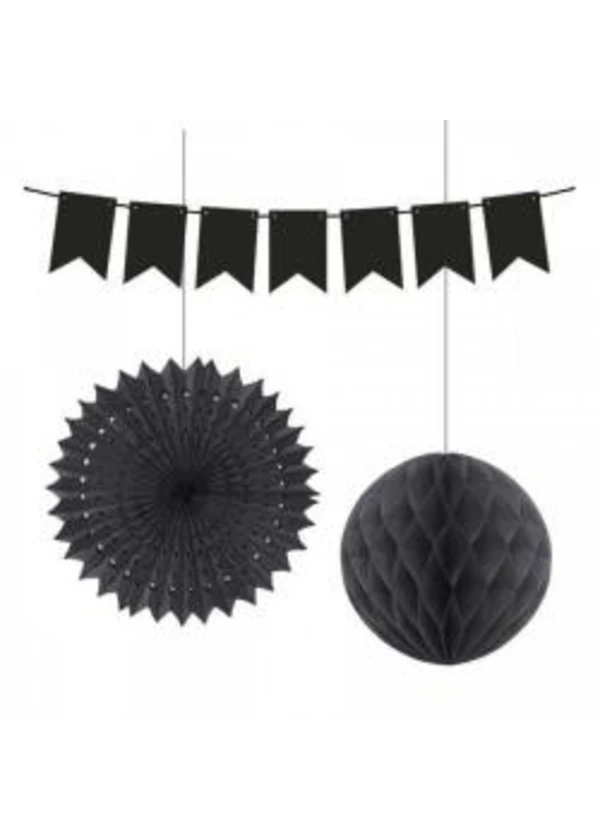 Siyah Dekorasyon Süs Seti