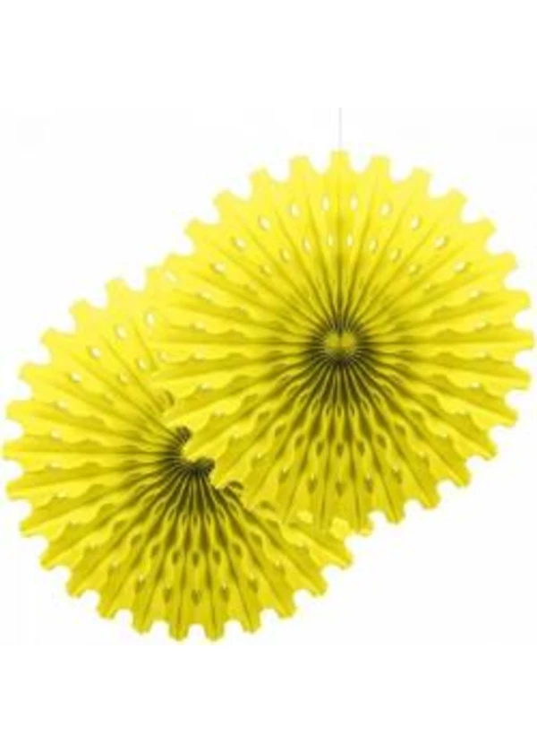 Sarı Yelpaze Süs 2'li