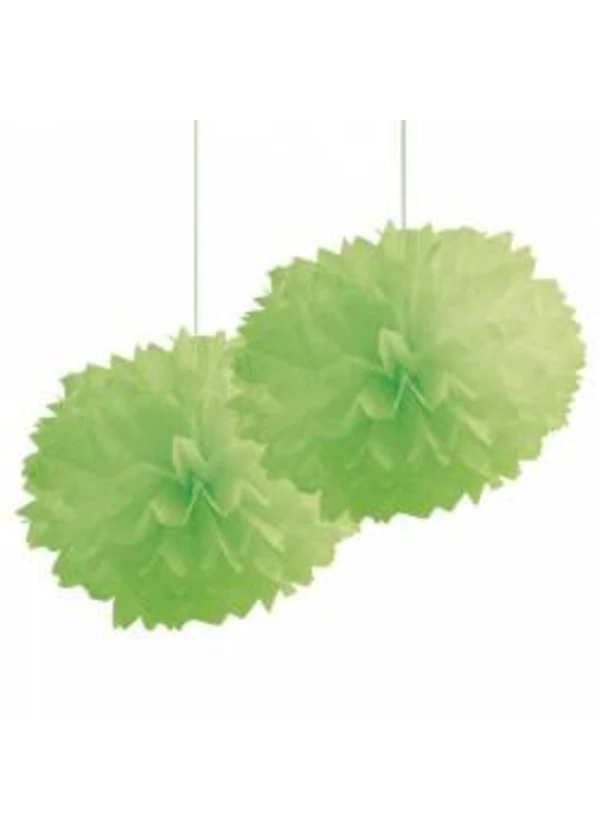 Yeşil Ponpon Süs 2'li