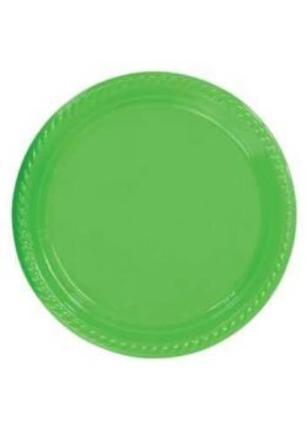 Yeşil Plastik Tabak 22cm 10'lu