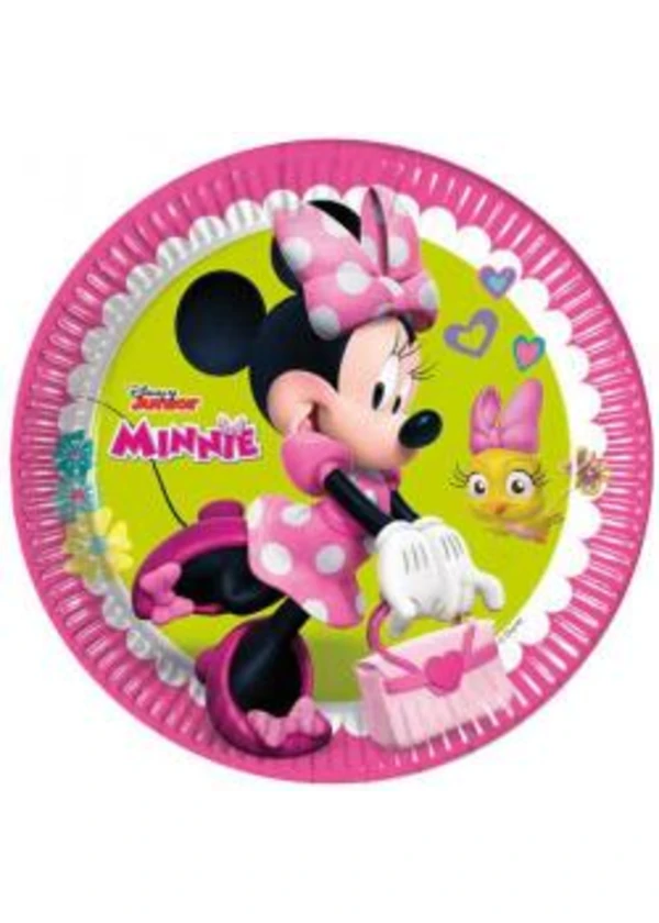 Minnie Mutlu Arkadaşlar Karton Tabak 8'li
