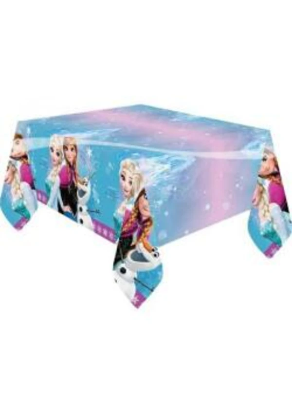 Frozen Buz Işıltısı Plastik Masa Örtüsü 120x180cm