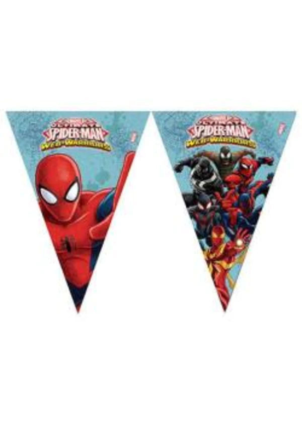 Spiderman Savaşçı Üçgen Flama