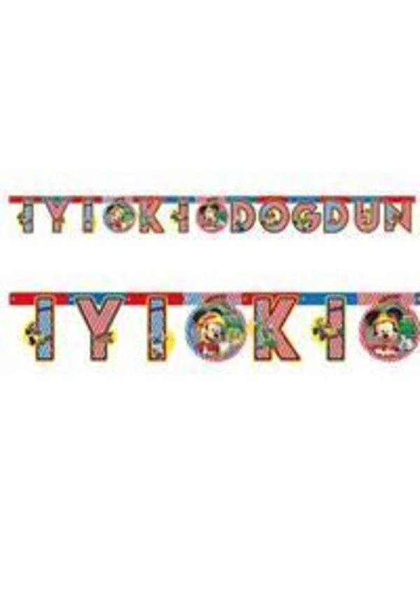 Mickey Playful İyi ki Doğdun Harf Banner