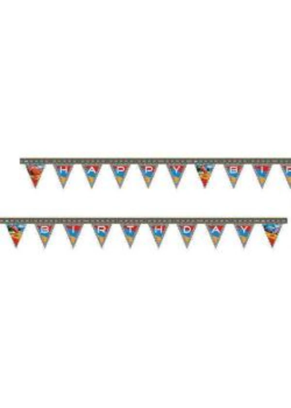 Cars Formula Happy Birthday Harf Banner