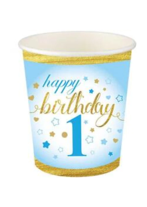 Küçük Yıldızlar 1 Yaş Erkek Karton Bardak 8'li