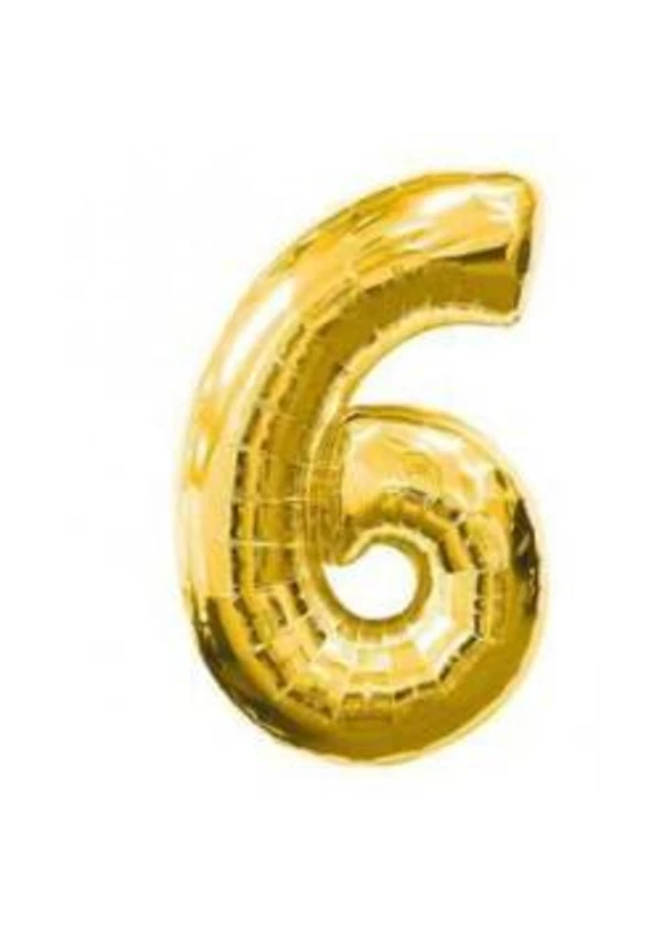 6 Rakam Folyo Balon Altın 100cm