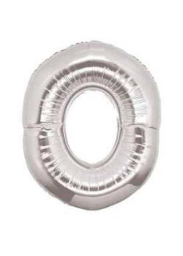 0 Rakam Folyo Balon Gümüş 100cm