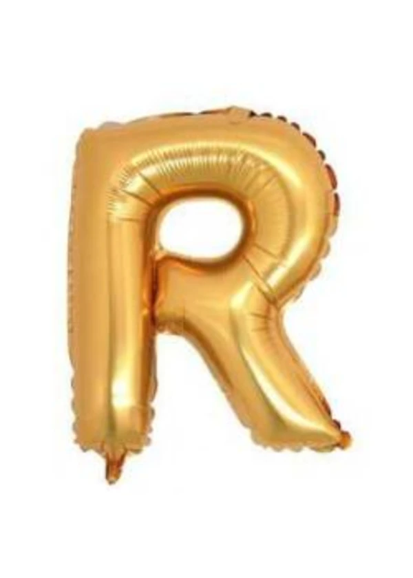 R Harf Folyo Balon Altın 100cm
