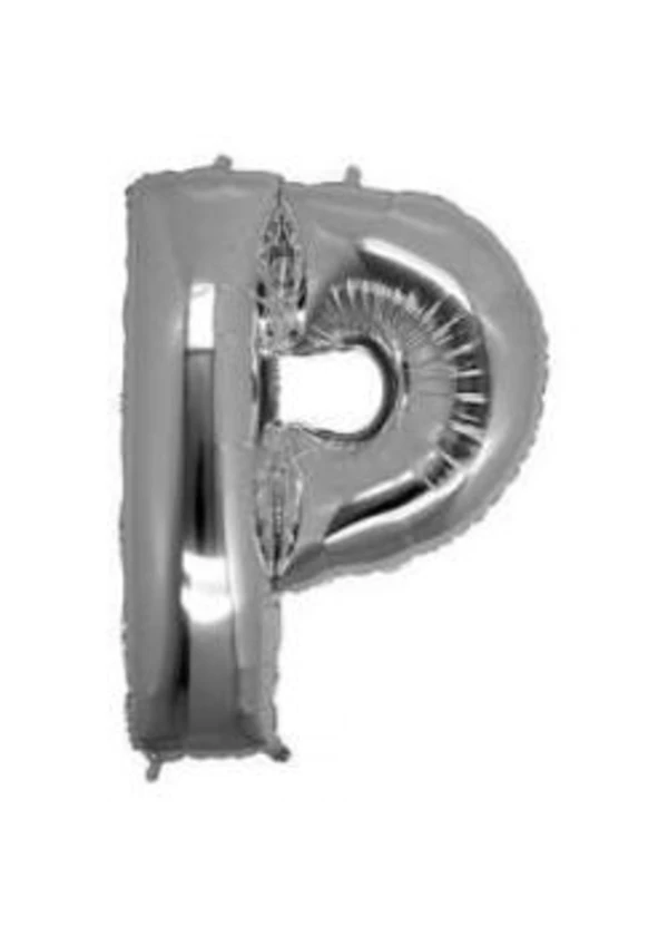 P Harf Folyo Balon Gümüş 100cm