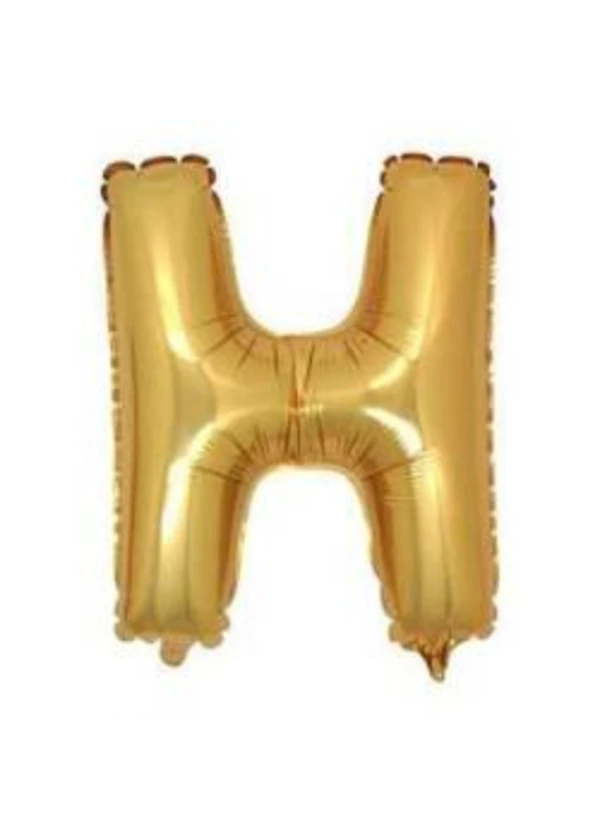 H Harf Folyo Balon Altın 100cm
