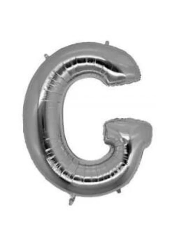 G Harf Folyo Balon Gümüş 100cm