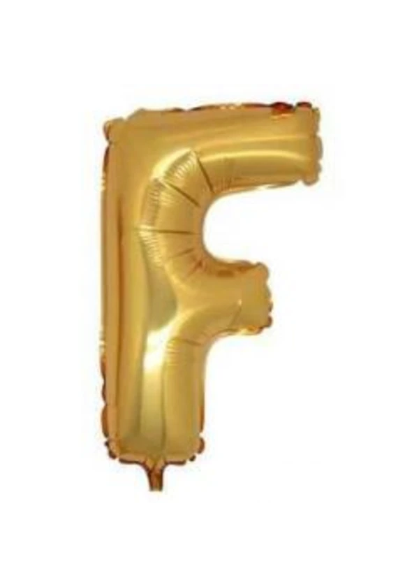 F Harf Folyo Balon Altın 100cm