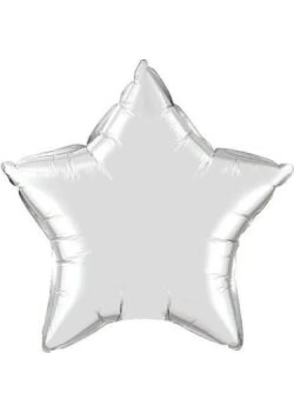 Gümüş Yıldız Folyo Balon 45cm