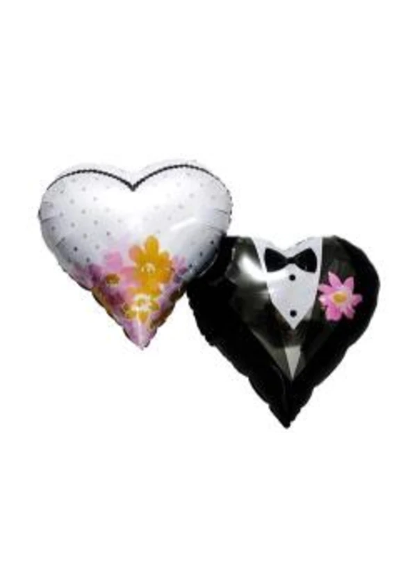 Gelin Damat Kalp Folyo Balon 40cm
