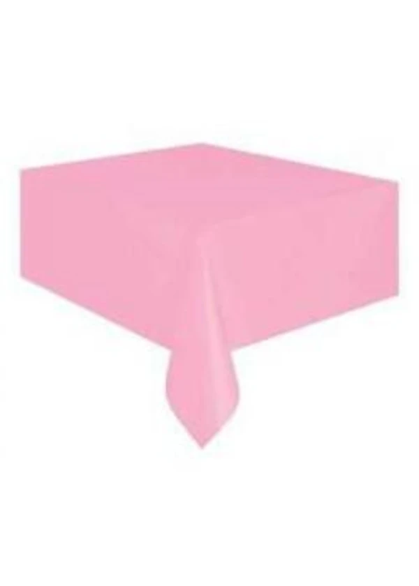 Pembe Plastik Masa Örtüsü 120x180cm