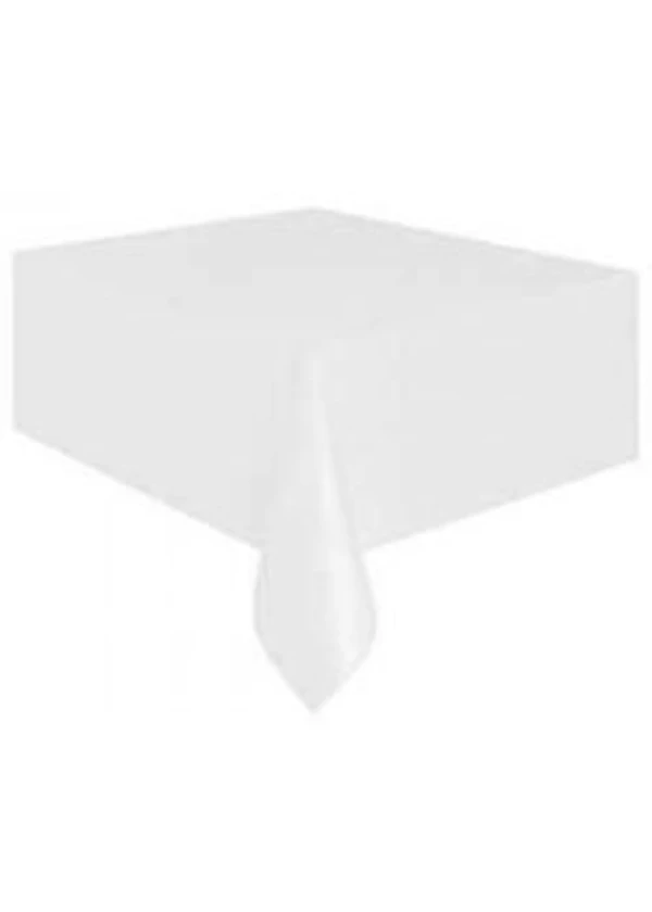 Beyaz Plastik Masa Örtüsü 137x270cm