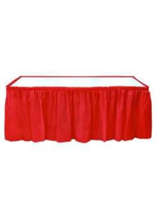 Kırmızı Plastik Masa Eteği