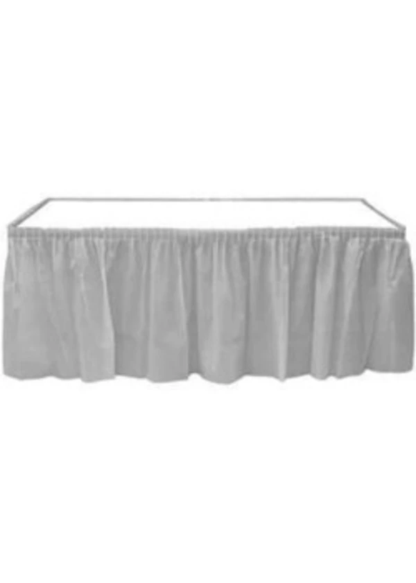 Gümüş Plastik Masa Eteği