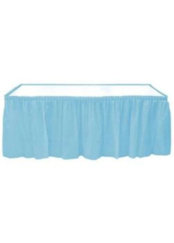 Açık Mavi Plastik Masa Eteği