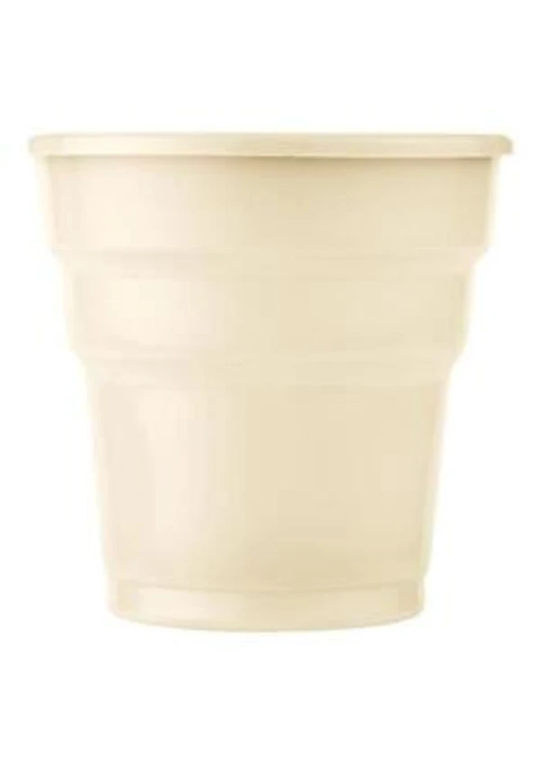 Plastik Krem Bardak 24'lü