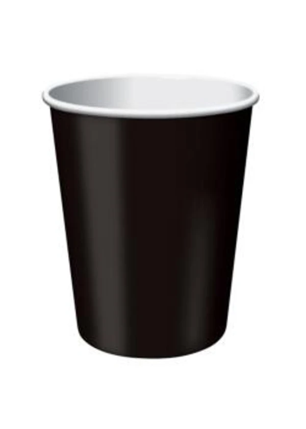 Siyah Karton Bardak 8'li