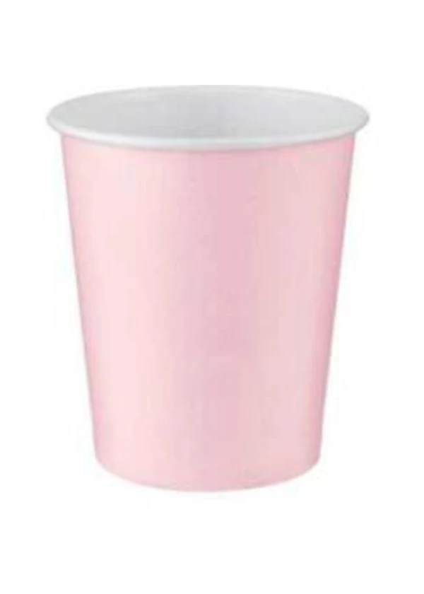 Pembe Karton Bardak 8'li