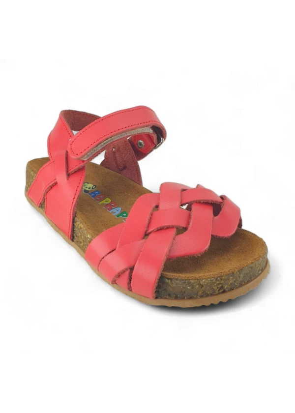 Nar Çiçeği Deri ve Ortopedik Bebek Sandalet