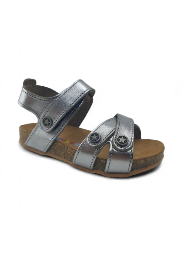 Platin Deri ve Ortopedik Çocuk Sandalet