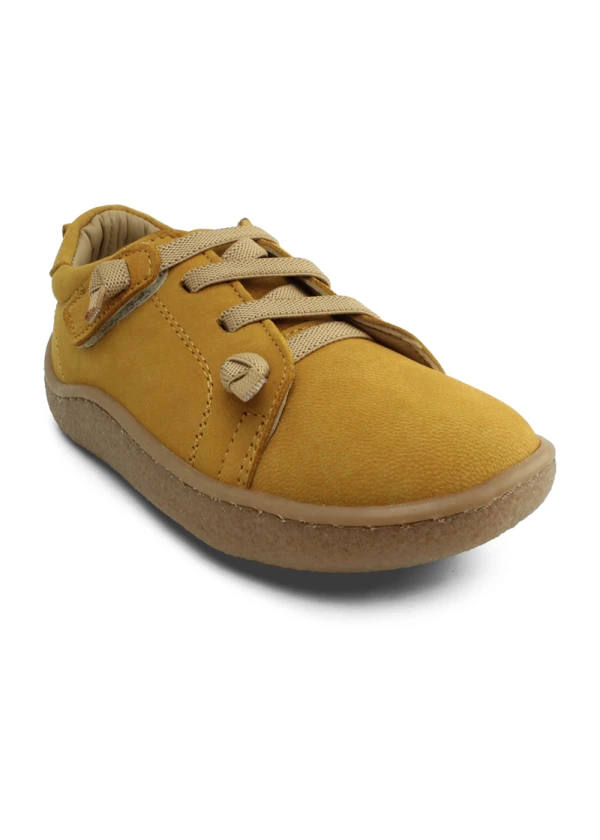 Hardal Sarı Deri Ortopedik Çocuk Spor Ayakkabı