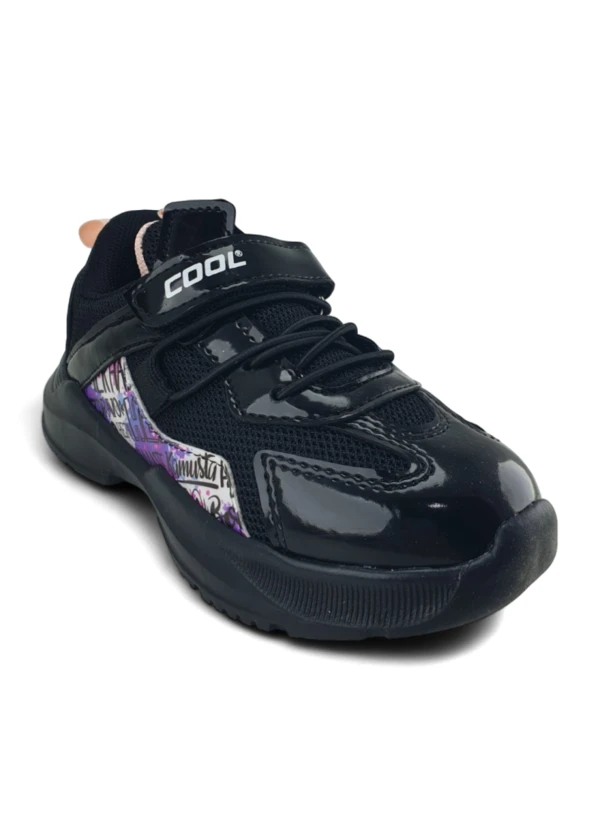 Siyah Anatomik Çocuk Spor Ayakkabı