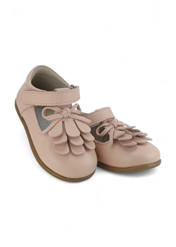 Pembe Hakiki Deri Tam Ortopedik İlk Adım ve Bebe Babet Ayakkabı