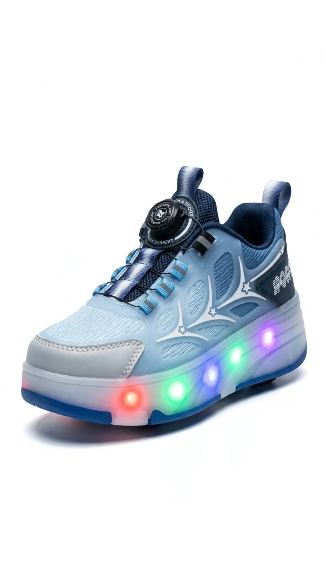 Mavi Çocuk Tekerlekli Paten Spor Ayakkabı