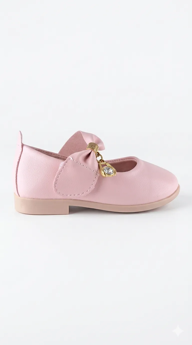 Taşlı Model Bebe Çocuk Babet Ayakkabı