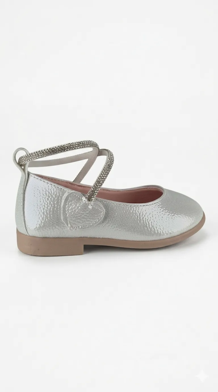 Taş Bantlı Bebe Çocuk Babet Ayakkabı